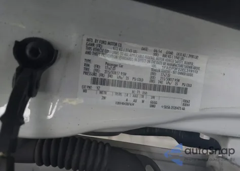 2014 Ford Focus Se from USA, damaged, VIN 1FADP3F22EL319113